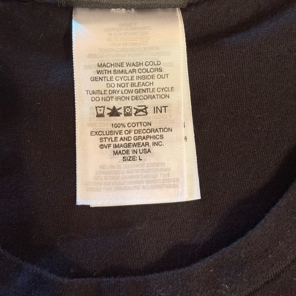 Harley Davidson Bert’s Black Widow Blue print on Black Tee Size Large - Picture 7 of 14